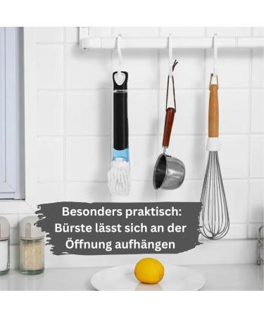 Riner Practical Set: Refillable Cleaning Brush & High-Fat Residual Dishwashing Detergent (2x 675 ml) - Eco-Friendly International Shipping - Buy Online on GoSupps.com