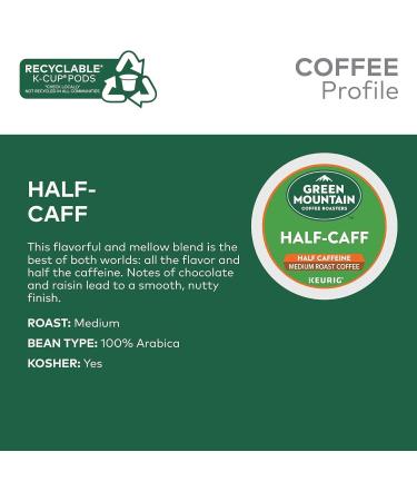 Green Mountain Coffee Half-Caff Medium K-cups 96 Count - Buy Online on GoSupps.com