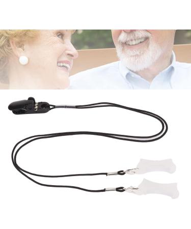 Hearing Aid Clip Holder for Elderly | Flexible Binaural Design | Fashionable Black Clip for Hearing Aids - Shop Internationally - Buy Online on GoSupps.com