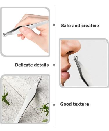 Frcolor Stainless Steel Nose Hair Clip - 2 Pack Nose Hair Cutter & Eyebrow Remover | Precision Grooming Tool for Men & Women - Buy Online on GoSupps.com