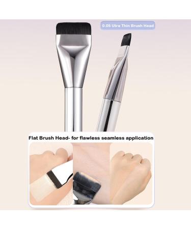 Premium Flat Foundation Brush Set - Angled Liquid Makeup Brushes for Cream & Concealer - Best for Flawless Application - Buy Online on GoSupps.com