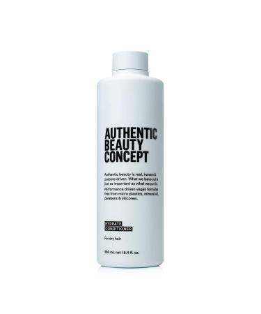 Authentic Beauty Concept Hydrate Conditioner | Normal To Dry or Curly Hair | Adds Moisture & Shine | Vegan & Cruelty-free | Silicone-free 8.4 Fl Oz (Pack of 1)