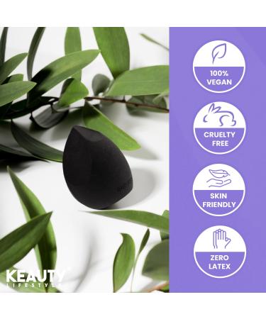 4-Ways Blender Duo Pack - Black & Velvet Makeup Sponges | Perfect for Flawless Application | International Shipping - Buy Online on GoSupps.com