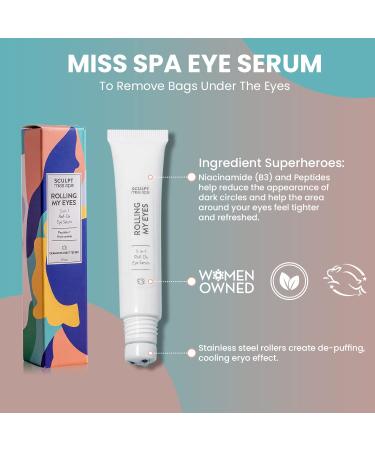 Miss Spa 5-in-1 Roll On Under Eye Serum with Vitamin B3 - Anti-Aging, De-puffing & Brightening Formula - Buy Online on GoSupps.com