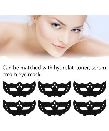 100 Pieces Eye Mask Paper for Diy Double Connected for Beauty Eye Wet Compress Sheet Disposable Non Woven Fabric Hydrating Cotton Paste Black Masks - Buy Online on GoSupps.com