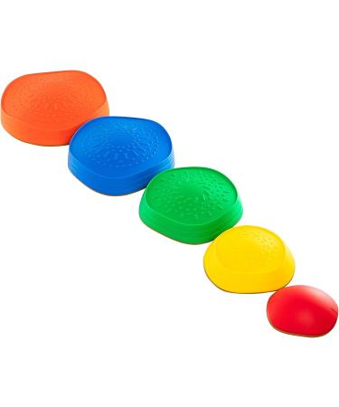 BEJOY Balance Stepping Stones for Kids - 5 Pcs Portable Blocks with Non-Slip Rubber Grips - Indoor & Outdoor Toy - Buy Online on GoSupps.com