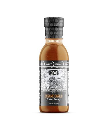 Sesame Garlic Sauce by Wok of Life - Sugar Free Low Carb & Keto Friendly, Vegan, Gluten-Free | Stir Fry, Marinade, Chinese Sauce