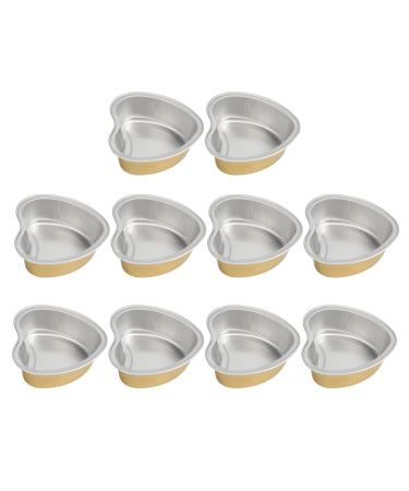 Aluminum Wax Melting Bowls 10 Large Portable Reusable Golden Wax Bean Melting Bowls for Hair Removal
