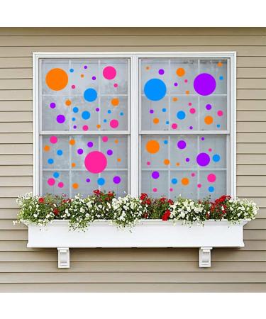 Colorful Polka Dot Wall Stickers for Kids Rooms - 264pcs, 8 Sizes, 12 Colors - Buy Online on GoSupps.com