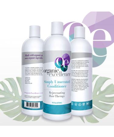Organic Excellence Sulfate Free Conditioner | Fragrance Gluten & Paraben Free | Natural Hair Care for All | 16 fl oz (473 ml - Buy Online on GoSupps.com