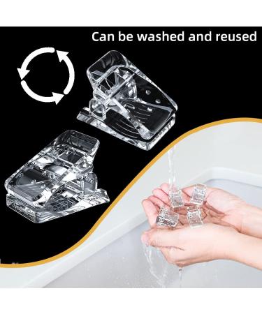 10PCS Nail Tips Clip - Quick Extension Clamp for Nail Forms - Transparent UV LED Builder Clamps for DIY Manicure - Buy Online on GoSupps.com
