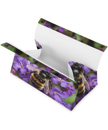 Tissue Box Cover Tissue Box Holder Bee in The Garden Print Tissue Holder Travel Tissue Packs Facial Paper Holder Decorative Holder - Buy Online on GoSupps.com