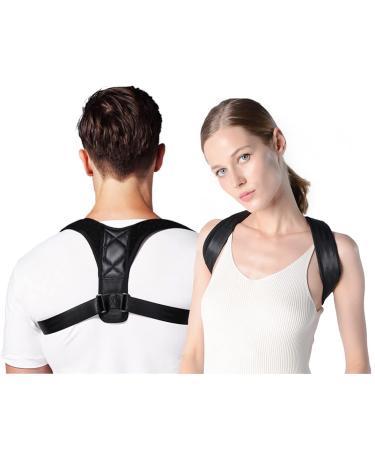 Posture Corrector-Back Brace for Men and Women- Fully Adjustable Straightener for Mid  Upper Spine Support- Neck  Shoulder  Clavicle and Back Pain Relief-Breathable