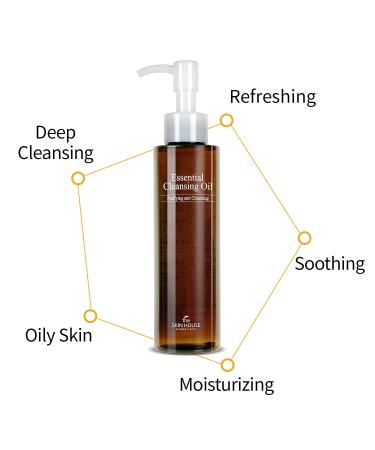 Buy The Skin House Essential Cleansing Oil 150ml | Deep Cleansing Makeup Remover | Korean Skin Care | Cruelty Free & Mineral Oil Free - Buy Online on GoSupps.com