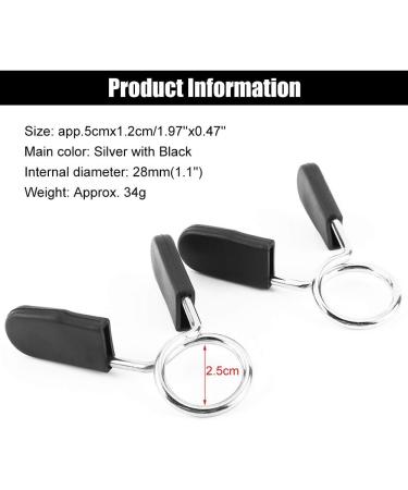 AMONIDA Barbell Clamp - Durable Easy-to-Use Spring Clamp for Home Gym Equipment | Wide Application & Long Service Life - Buy Online on GoSupps.com