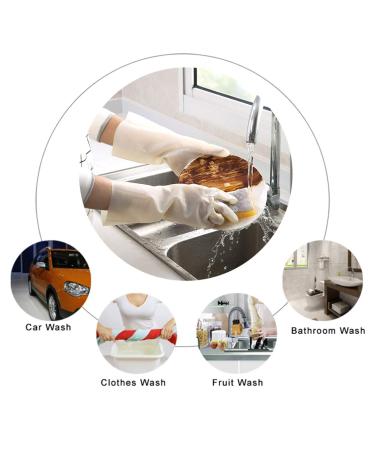 Milist 1 Pack Couple Dishwashing Gloves - Durable Rubber Kitchen & Pot Cleaning Gloves for Household & Car Wash - Buy Online on GoSupps.com