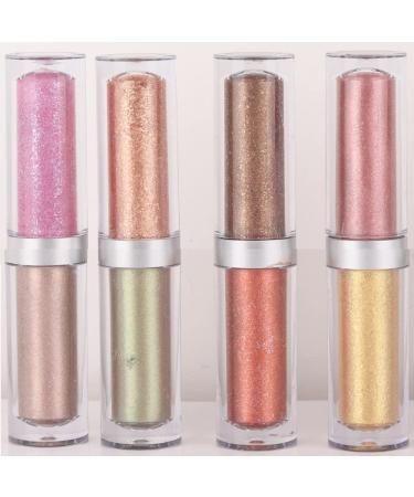 8 Colors Waterproof Sliver Golden Liquid Glitter Eyeshadow Set Quick-Drying Liquid Shimmer Eyeliner Shiny Sparkle Liquid Eye Makeup for Women sombra de ojos Profesional Makeup Glitter for Eyes