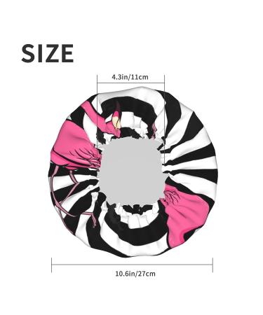 Flamingo Printed Waterproof Shower Cap for Women - One Size Fits All - Buy Online on GoSupps.com