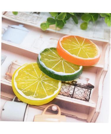 HOMSFOU 39 Pcs Imitation Lemon Slice Simulation Fruits Model Photography Fruits Slices Mini Lemon Model Lifelike Decorative Fruits Fake Lemon Slices Fruit Slices Gray Flakes Pvc Artificial Assorted Colorx3pcs 4X4X0.8CMx3pcs - Buy Online on GoSupps.com