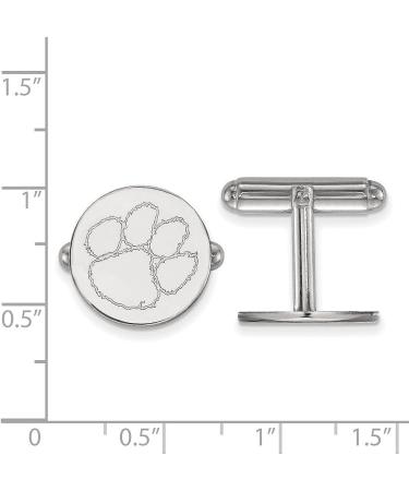 Sterling Silver Clemson Cuff Links - Officially Licensed - Buy Online on GoSupps.com