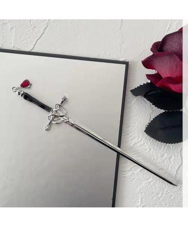 GRHOSE Ancient Style Sword Hair Chopsticks - Chinese Hair Pin Sticks for Women with Long Hair - Black - Buy Online on GoSupps.com