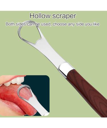 Mialle Metal Tongue Scraper - Effective Bad Breath Cleaner for Adults & Kids | Improve Oral Hygiene - Buy Online on GoSupps.com