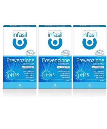 MENDOSA Infasil Daily Prevention Underwear Cleanser pH 4.5 with Prebiotic 200ml Pack of 3