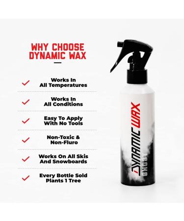 DYNAMIC Ghost Glide Nano-tech Ski/Snowboard Wax - Easy to Use Eco-Friendly Formula - 150ml Spray - Buy Online on GoSupps.com