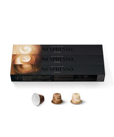 Nespresso Barista Creations Trio Vanilla Eclair Cr me Br l e Cocoa Truffle Oude variaties Vanilio Caramelito Ciocattino 30 capsules