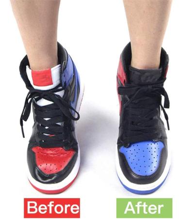 6 Pairs Anti-Wrinkle Shoe Crease Protectors for Air Force Shoes - Toe Box Guards for Sneakers and Casual Shoes - Prevent Creases on Men's 7-12/Women's 5-8 - Black/White - Buy Online on GoSupps.com