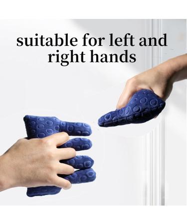 Hand Contracture Cushion Finger Separator - Skin Protection Aid for Elderly & Bedridden Patients | Comfortable Grip Orthosis with Elastic Band - Purple - Buy Online on GoSupps.com