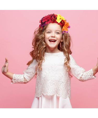 Healvian Gothic Hair Accessories Halloween Flower Crown Headdress Hair Rose Flower Hair Bands for Halloween Costume blue - Buy Online on GoSupps.com