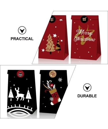 Mikinona 1 Set Christmas Kraft Paper Bag Christmas Bags Hanging Advent Calendar Xmas Paper Pouch Elder - Buy Online on GoSupps.com