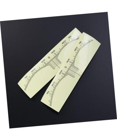 Ipetboom 300 Pcs Eyebrow Pencil Transparent Stickers Tools Microblading Measuring Tool Disposable - Buy Online on GoSupps.com