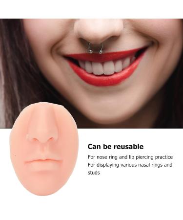 Soft Silicone Nose Model - 3-Part Elastic Design for Salons | Light Skin Color | Ideal for Professional Use - Buy Online on GoSupps.com