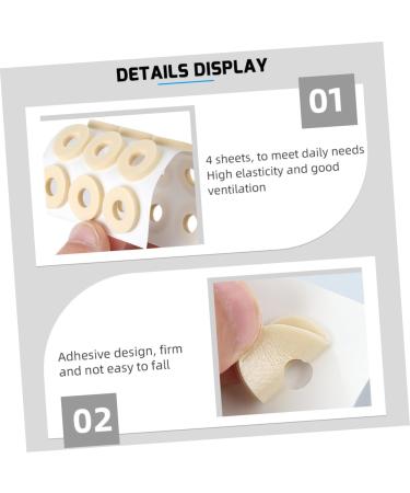 Gatuida 4sheets Latex Corn Stickers Foot Caring Stickers Corn Pad Foot Pad Gel Corn Toe Pad Corn Cushions Corn Relaxation Pad Bulk Protector Foot Stickers Floor Mat Latex Sponge - Buy Online on GoSupps.com