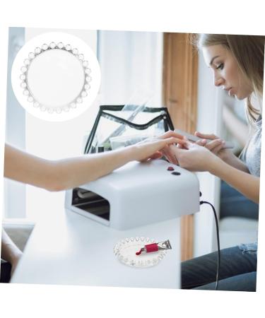 IWOWHERO Nail Brush Stand Piece Nail Pen Holder Nail Brush Manicure Tools Glass Crystal Nail Art Mixing Tray - Buy Online on GoSupps.com