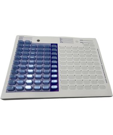 6 Pack Disposable Cold Seal Medication Blister Cards - 62 Days Pill Organizer for Vitamins & Medicine - Buy Online on GoSupps.com
