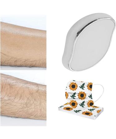 LeMall Painless Crystal Hair Eraser - Magic Hair Remover for Men and Women Hair Removal Epilators for Leg Arm Back Fast & Easy Crystal Hair Eraser (Silver) - Buy Online on GoSupps.com