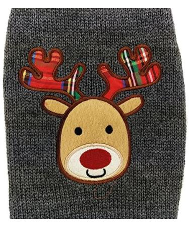 Christmas Dog Sweater - Warm Turtleneck Knitwear for Puppies | Gray Reindeer Pattern | Perfect Holiday Gift - Buy Online on GoSupps.com