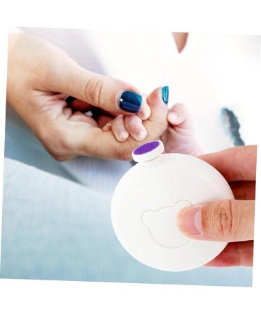 Beatifufu 1 Set Nail Pedicure Tool Safe Adults Nail Kit Electric Nail Sharpener Electric Nail Trimmer Safe Nail Trimming Tool Nail Trimmer Safe Nail Polishing Accessory 7X7X3CM White - Buy Online on GoSupps.com
