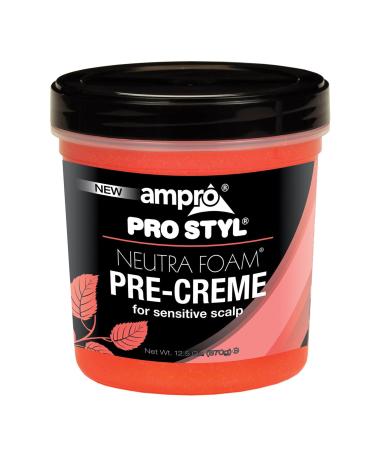 Ampro Pre-Creme Base for Sensitive Scalp - Wax Enhanced with Petroleum Jelly - Formulated to Protect Your Scalp During Chemical Processing - Relieves and Soothes Scalp Discomfort - 12.5 oz