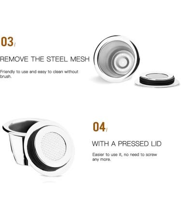 Iyalezirk Reusable capsules 3 refillable pads for + 1 sieve + 1 + 1 brush - Buy Online on GoSupps.com