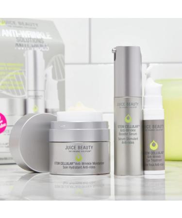 Juice Beauty STEM CELLULAR Anti-Wrinkle Solutions Kit - Reduce Fine Lines - Natural, Vegan, Cruelty-Free - 3 pc - Buy Online on GoSupps.com