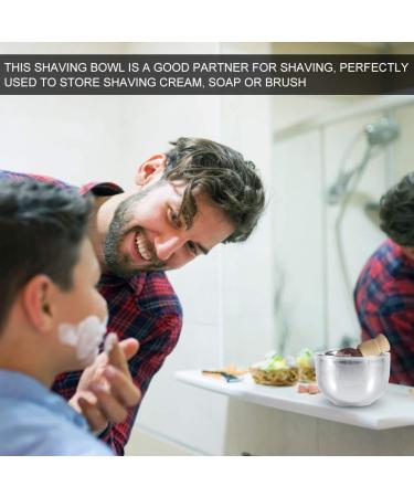Classic Stainless Steel Shaving Soap Bowl | Men's Beard Care | Foam Bowl for Classic Shaving Rituals - Buy Online on GoSupps.com