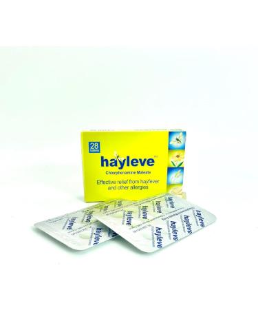 Hayleve Allergy Relief Tablets Fast Acting Antihistamine for Hayfever Pet Dust and Skin Allergies Treatment for Itchiness Swelling & Irritation 28 Tablets - Pack Of 2 - Buy Online on GoSupps.com