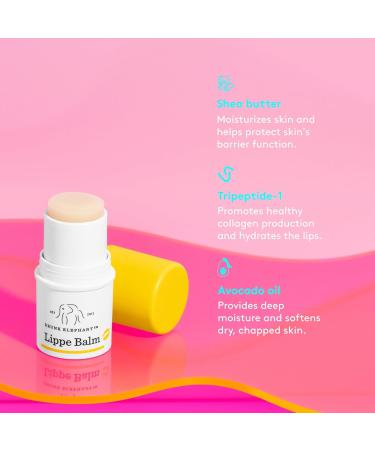 Drunk Elephant Lippe Balm - 3.7 g/.13 oz - Nourishing Lip Balm - Clean Clinical Skincare - Cruelty-Free - Dermatologist-Tested - Free of Essential Oils Silicones and Fragrance - Buy Online on GoSupps.com