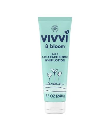 Vivvi & Bloom Gentle 2-in-1 Baby Lotion  Face and Body  for Delicate & Sensitive Baby Skin  Hypoallergenic Lotion Natural Scent  8.5 oz (Pack of 1) Fragrance