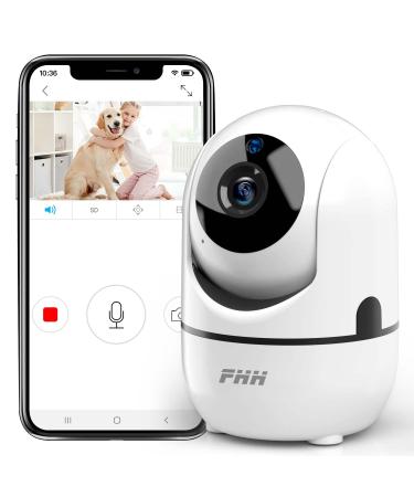 FHH Security Camera 2K Cameras for Home Security with Night Vision, Two-Way Audio,Motion Detection, Phone APP,Remote Contol Indoor WiFi Camera,Ideal for Baby Monitor/Pet Camera