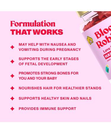 Hair Gummy Prenatal Vitamins for Women Pregnancy with Vitamin B6 - Pre Natal Multivitamin for Women & Folic Acid - 60 Prenatal Hair Gummies with Folic Acid (1Pack) 60 Count (Pack of 1) - Buy Online on GoSupps.com
